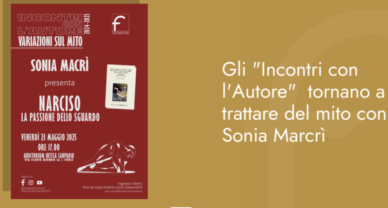 Incontri con l'Autore: Sonia Macrì su Narciso